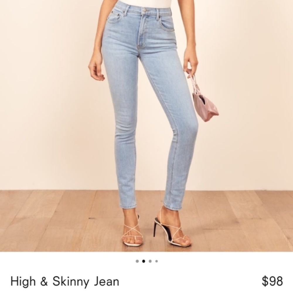 REFORMATION High & Skinny Barbados High Waist Skinny Denim Jeans 24